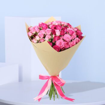 10 Stem Pink Spray Roses Bouquet