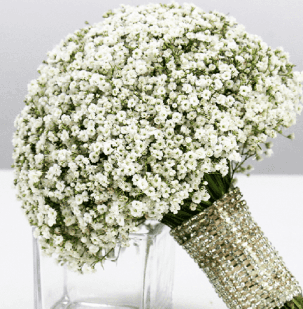 BRIDAL BOUQUET - Gypsophila round