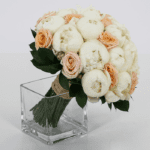 BRIDAL BOUQUET - Peonies with Spray Rose