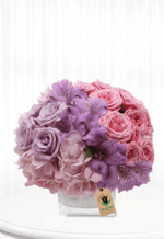 Pink and Purple Vase Arrangement