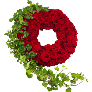 Red Rose Wreath