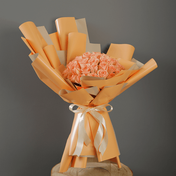 Bouquet of Peach Roses
