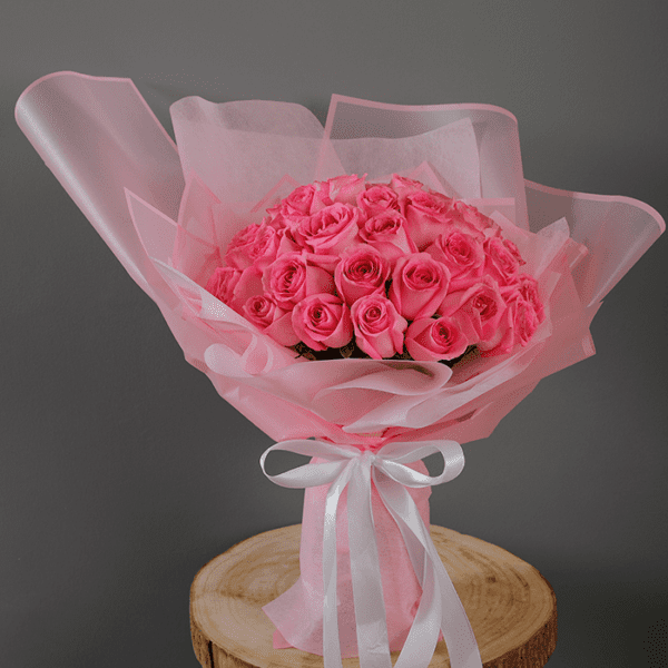 Bouquet of Pink Roses online in qatar