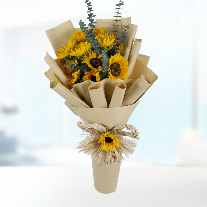 Sunflower Bouquet delivery in Qatar