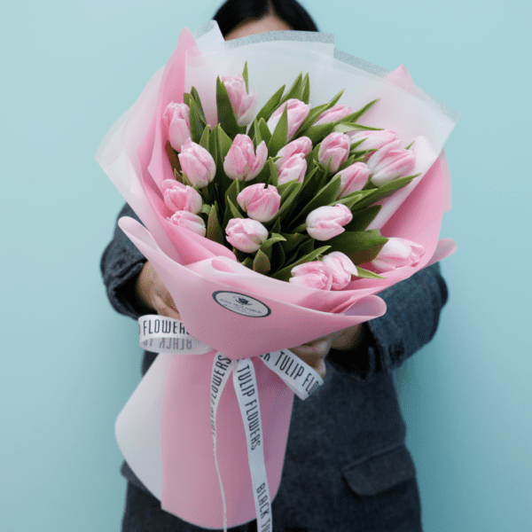 pink tulip bouquet delivery