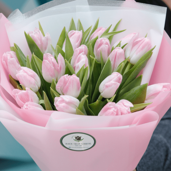 pink tulip bouquet delivery