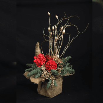 christmas tree flowers decoration