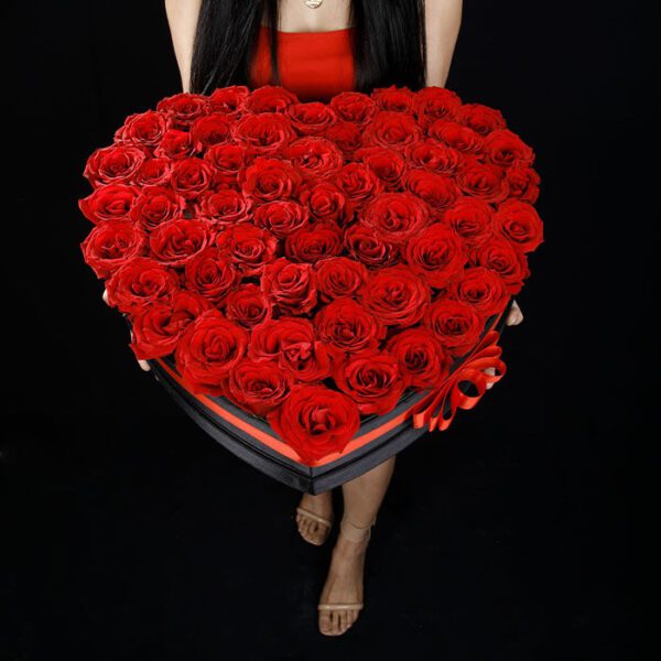 My Heart flower box by Black Tulip Flowers