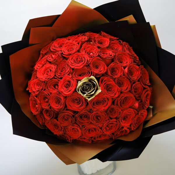 Golden Love bouquet by Black Tulip Flowers