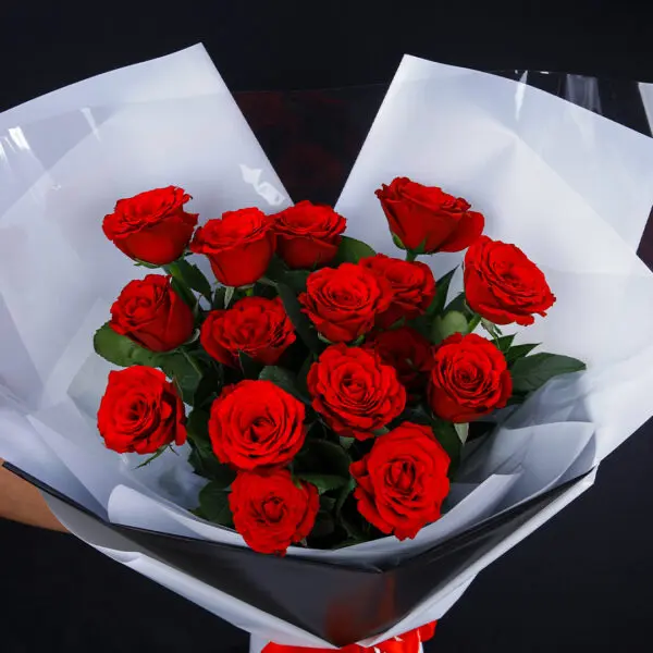Lovely Red Bouquet by Black Tulip Flowers