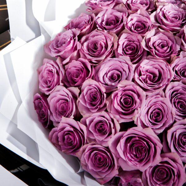 Purple Majesty purple rose bouquet by Black Tulip Flowers