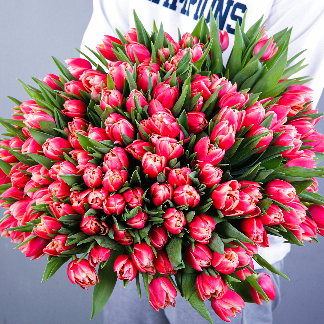 Rare Beauty Tulip bouquet by Black Tulip Flowers for father's day