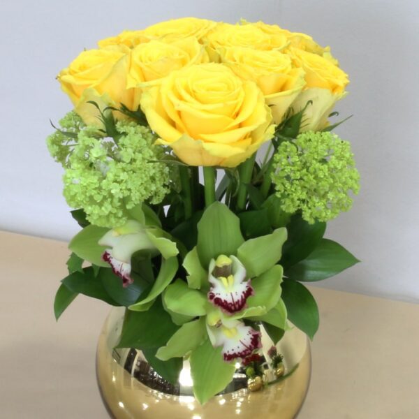 Roses in a pot