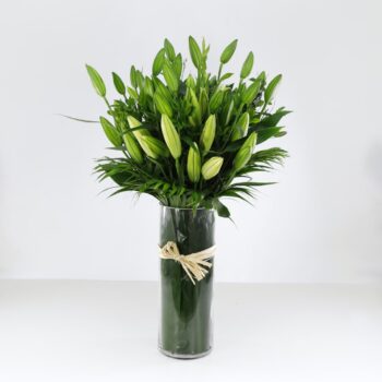 A Tall Vase with Lilies