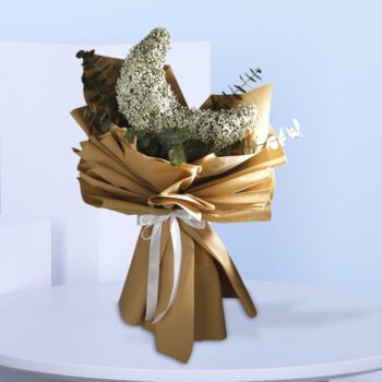 Eid Crescent - White Gypsophila