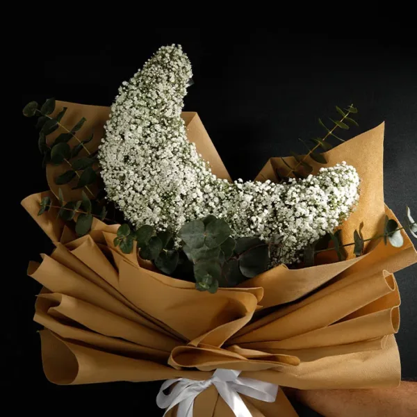 Eid Crescent Qatar White Gypsophila