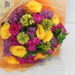 orange and fushia bouquet 002-min