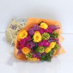 orange and fushia bouquet 003-min
