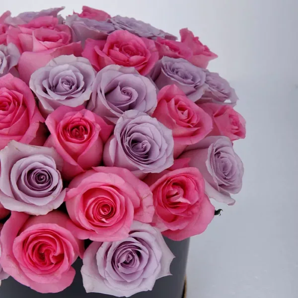Pretty Pink and Purple Rose Box