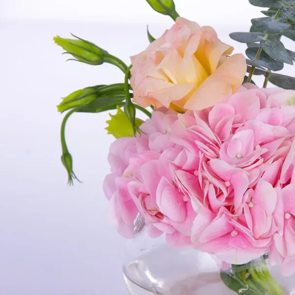 Pink Hydrangea Centerpiece