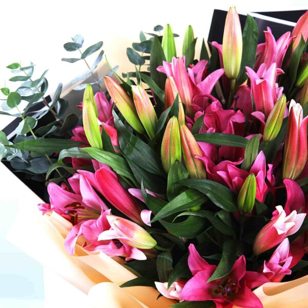 Stargazer Pink Lilies Bouquet qatar