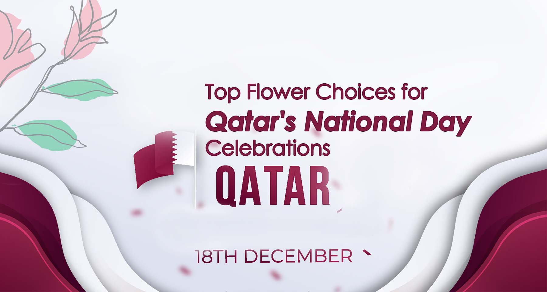 Qatar National Day flowers