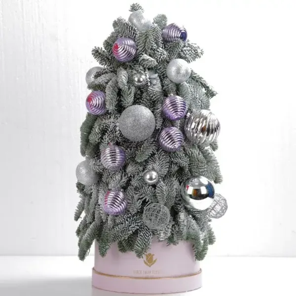 Mini Tree with Pink and Silver Ball