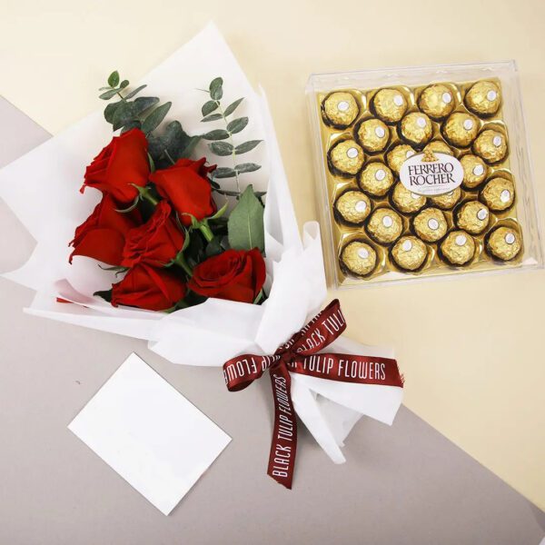 Cutie Bouquet with Ferrero rocher chocolates delivery online