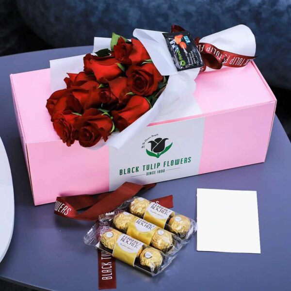 Red Roses and Ferrero Chocolates online