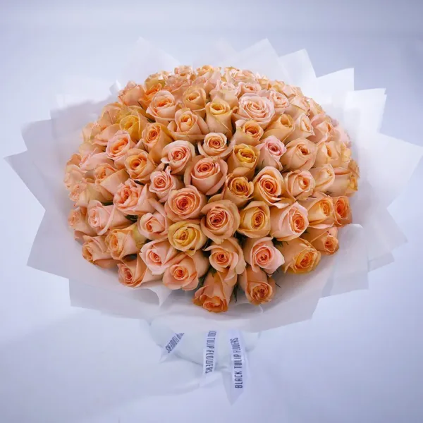 100 Peach Roses online