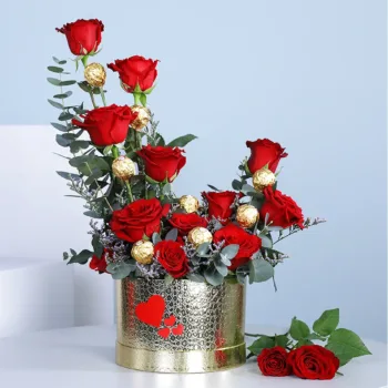 red rose Love Centerpiece