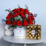 Red Rose with chocolates2