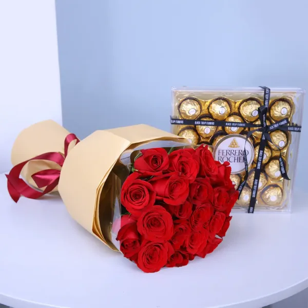 Proposal Bouquet with Ferrero For Valentines