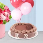 Send Flowers Bloom Basket with Cake