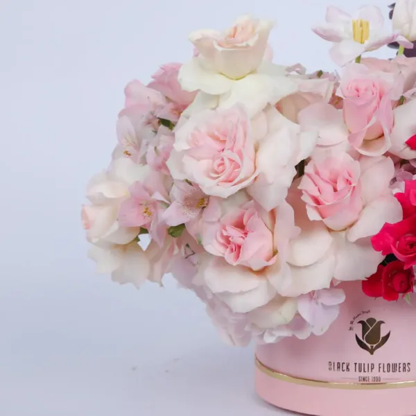 Artful Pink Box Flowers Online