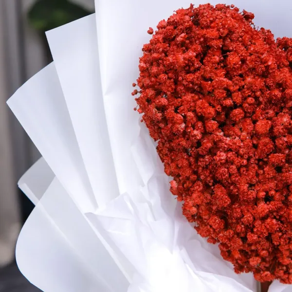 Red Heart Shaped Bouquet