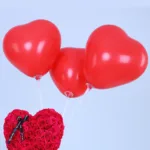Box of Presenting Heart with Balloons