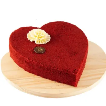 Red Velvet Heart Cake Online Delivery Qatar