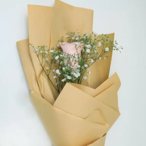 Single Pink Rose Wrapped with Gypso online delivery