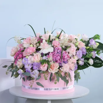 Creamy Dream Floral Hat Box