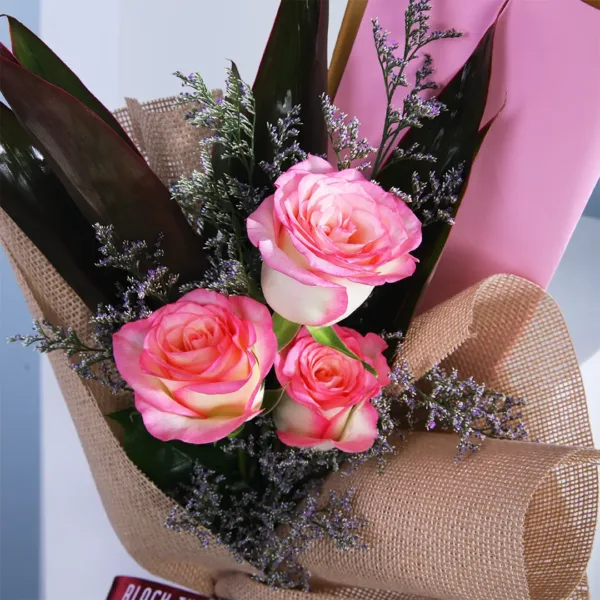 Elegant Rose Trio Bouquet