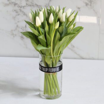 White Tulips Vase