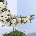 half moon white arrangemnt