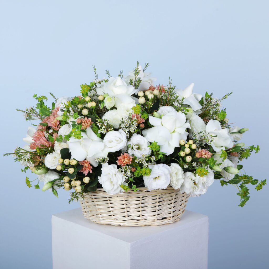 Shop Exquisite Flower Basket Mixed Flower Arrangement