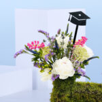Graduation Boot Floral Arrangement-03
