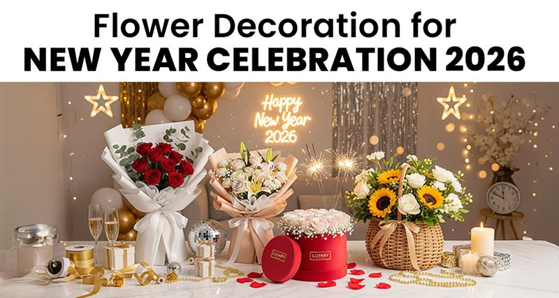 Flower Decoration For New Year Celebration In Qatar