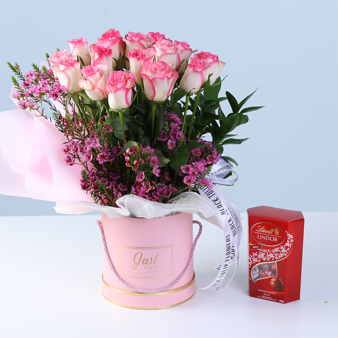 Sweet Bloom Surprise Box | Online Flower & Chocolate Gift
