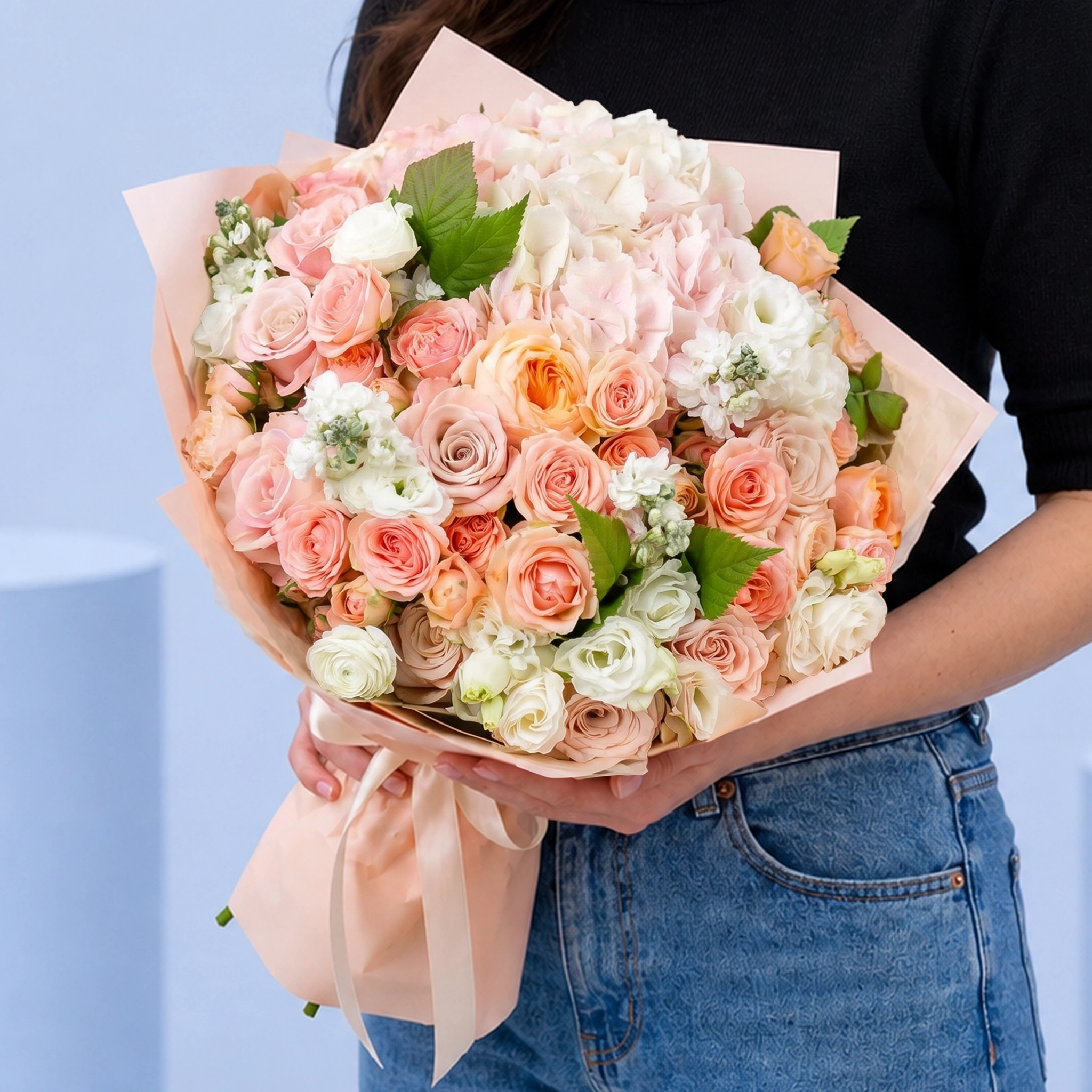 Peach Pink Harmony Bouquet