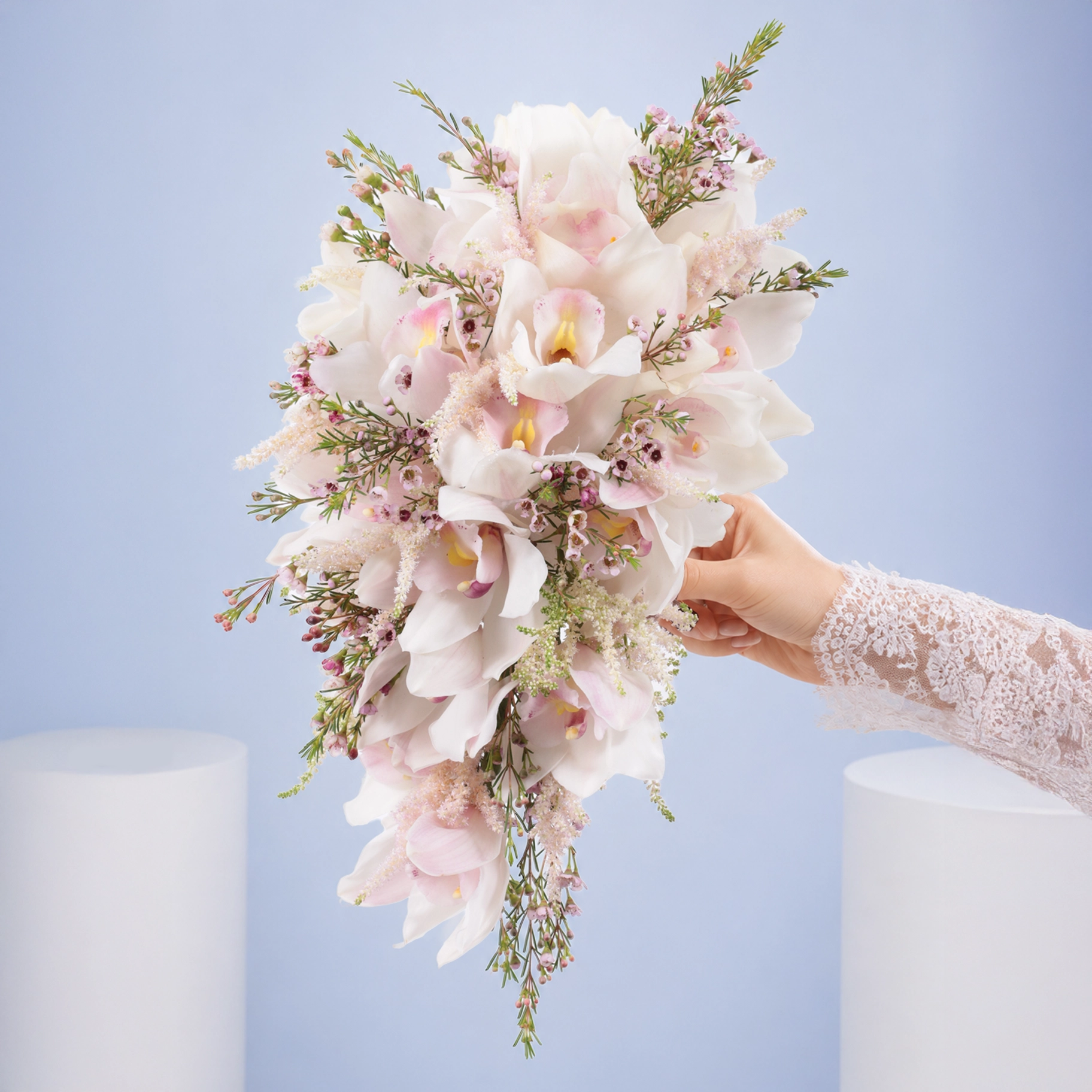 Romantic White Wedding Bouquet