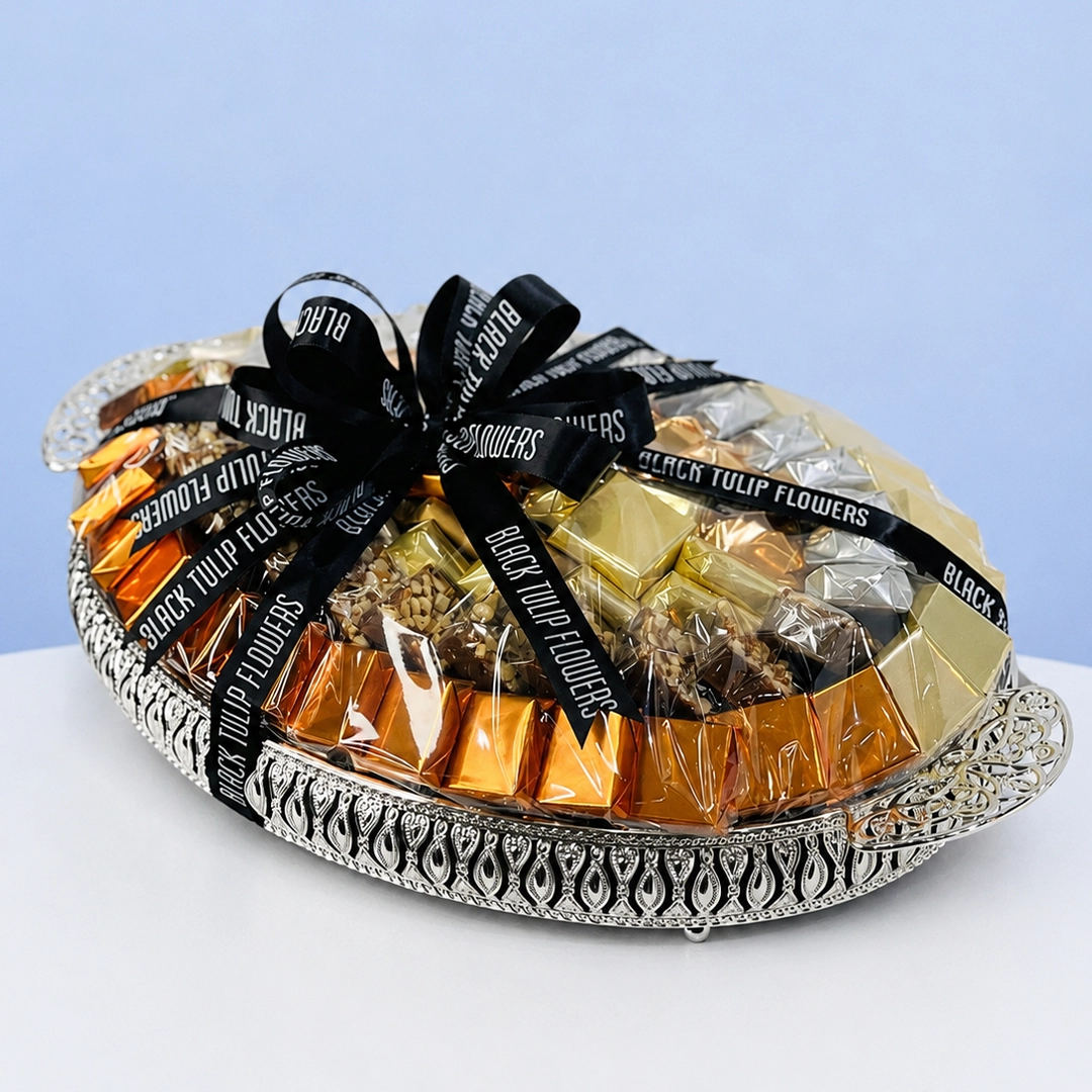 1.6kg Grand Assorted Chocolate Silver Tray